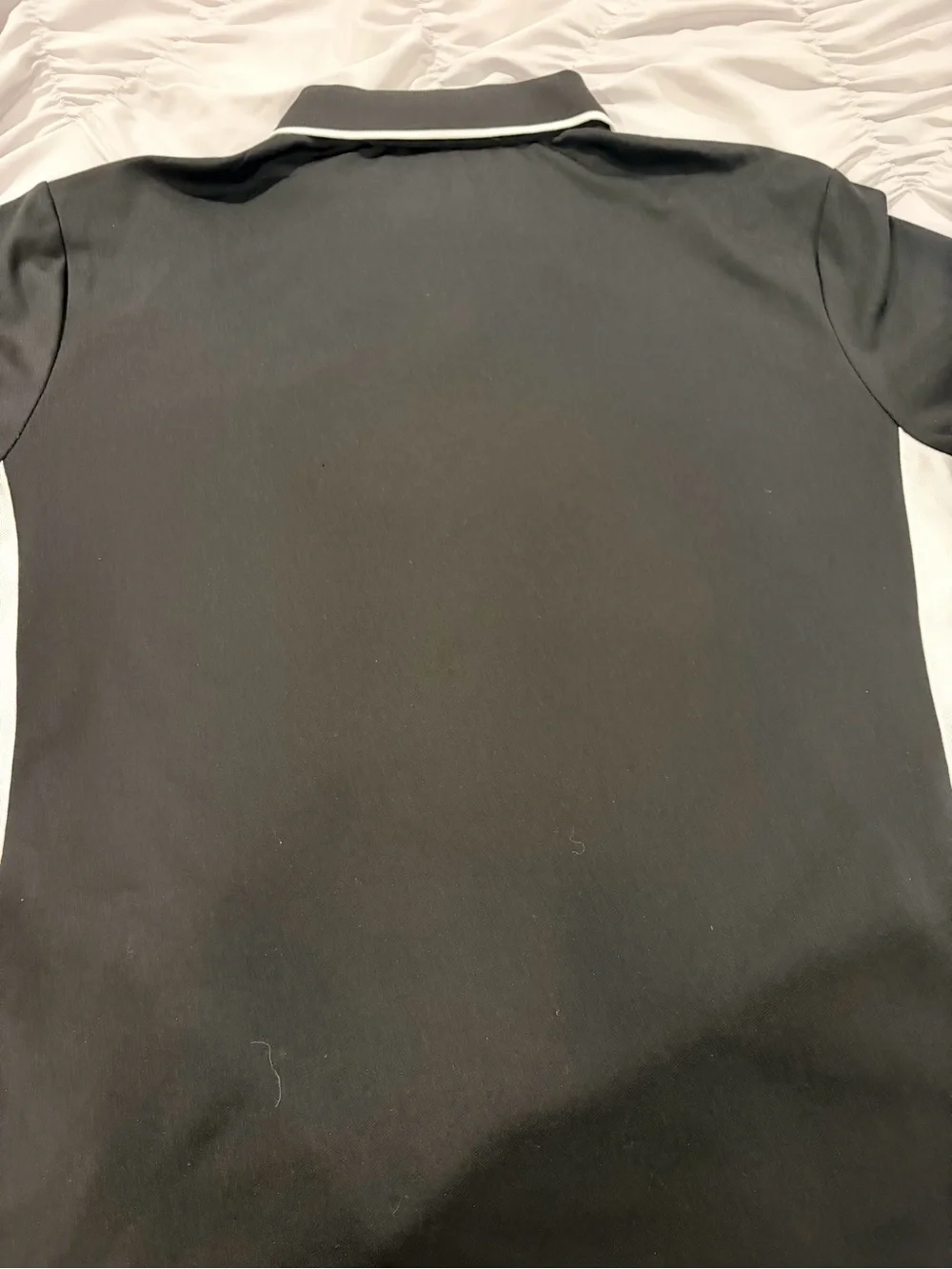 Ralph Lauren Black Polo with White Side Panels and Red Pony